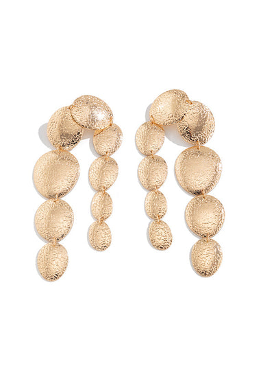 Geometric Tasseled Drop Earrings Necklaces Accessories