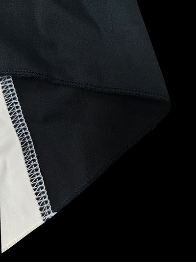 Long Sleeves Loose Contrast Color V-Neck Evening Dresses Maxi Dresses