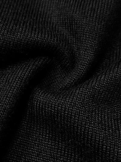 Long Sleeves Loose Hollow Split-Joint Round-Neck Blouses&Shirts Tops