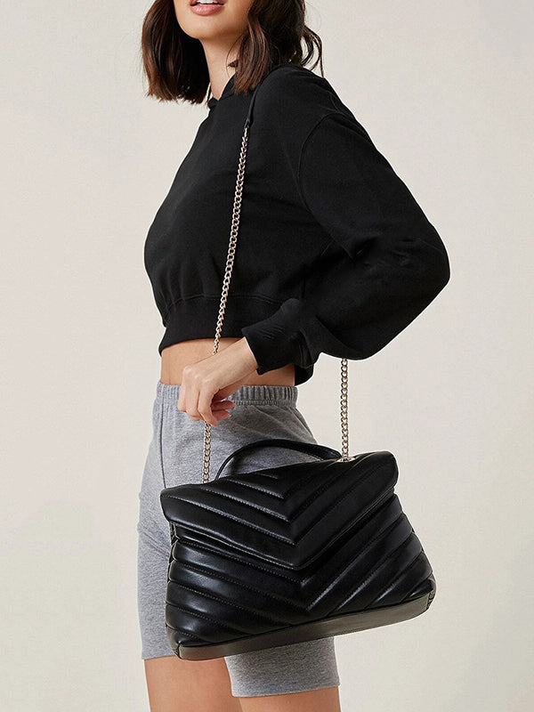 Chains Split-Joint Shoulder Bags Handbags