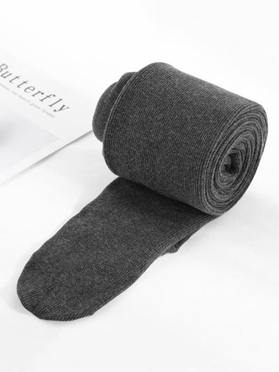 Simple Skinny Leg Keep Warm Solid Color Velvet Thermal Pants Bottoms