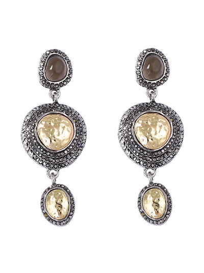 Chains Geometric Rhinestone Shiny Earrings Accessories