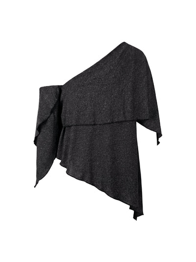 Urban Asymmetric One Shoulder Tunic Top