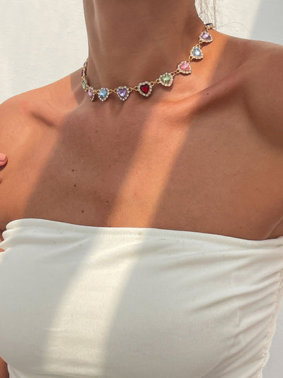 Geometric Heart Shape Necklaces Accessories