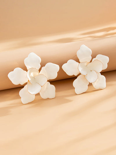 Flower Shape Drop Earrings