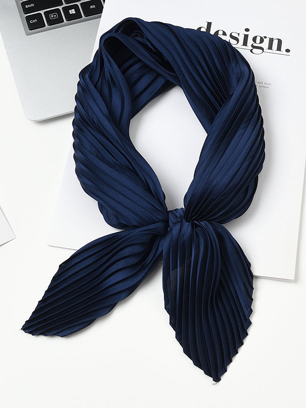 Pleated Solid Color Shawl&Scarf
