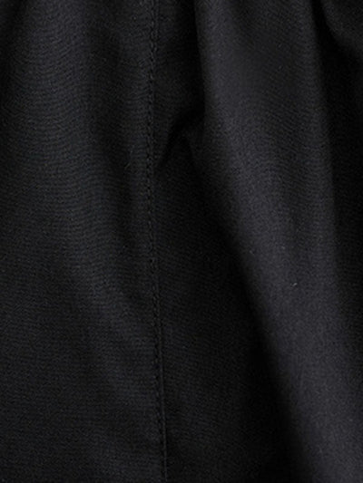 Loose Flower-Embellished Elastics Solid Color Skirts Bottoms