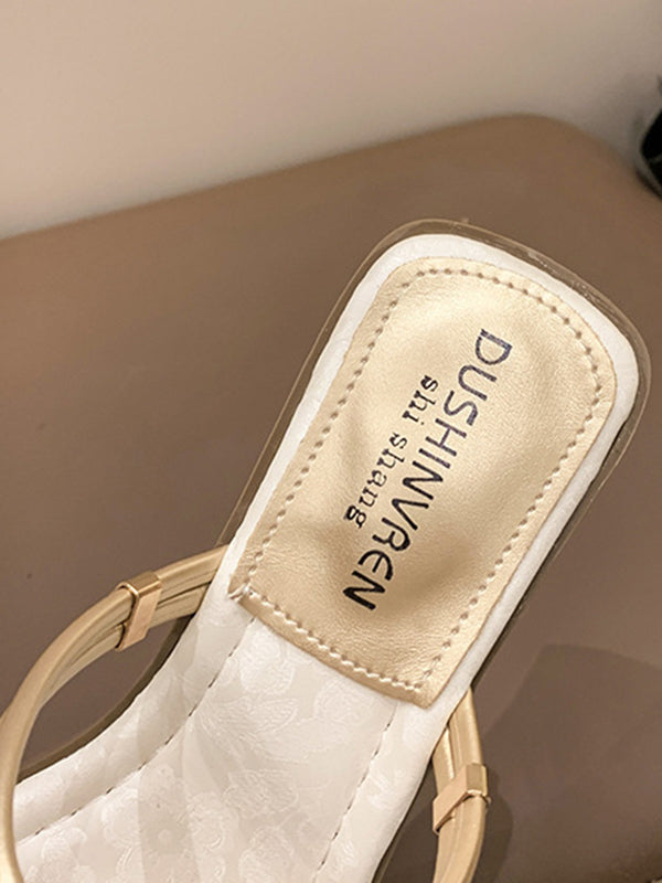 Flower Shape Open Toe Split-Joint Sandals