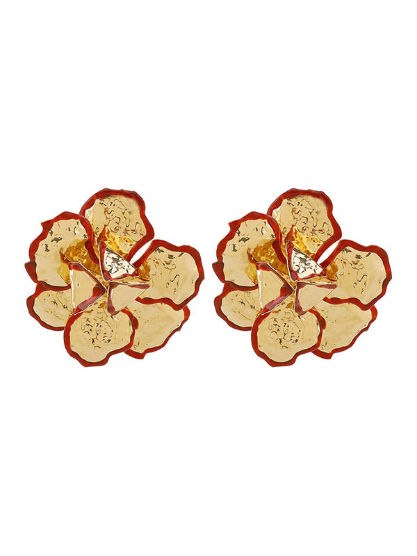 Flower Shape Drop Earrings