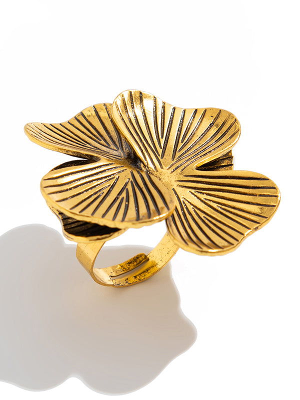 Irregularity Flower Shape Geometric Rings Accessories