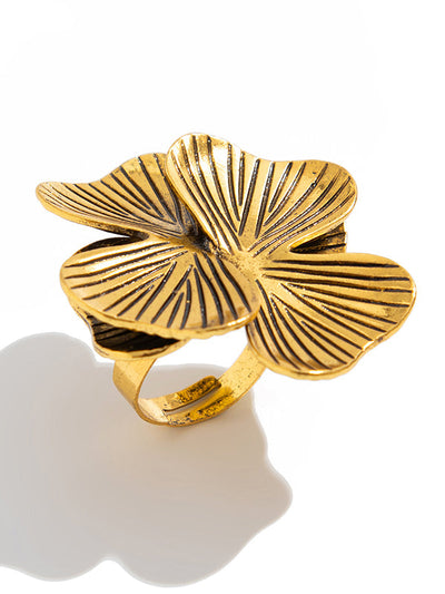 Irregularity Flower Shape Geometric Rings Accessories