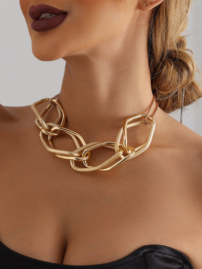 Chains Geometric Solid Color Necklaces Accessories