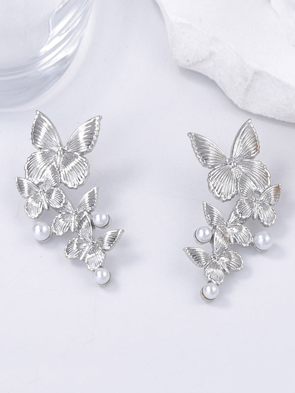 Butterfly Shape Shiny Earrings Accessories