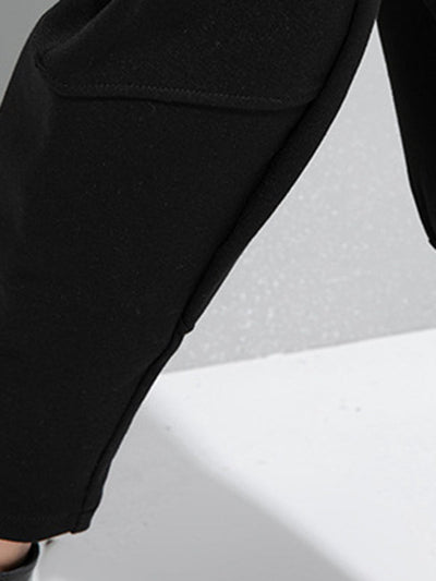 Simple Cool Loose Elasticity Solid Color Casual Harem Pants Bottoms