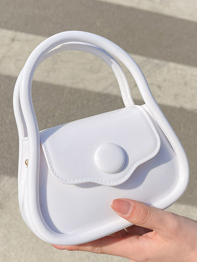 Chains Solid Color Crossbody Bags Satchels