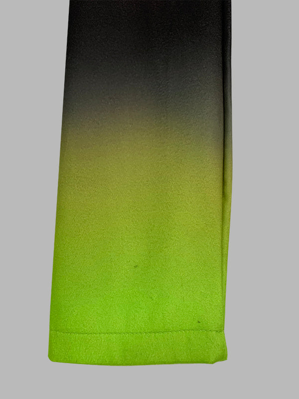 Long Sleeves Loose Buttoned Gradient Pockets Split-Joint Notched Collar Outerwear