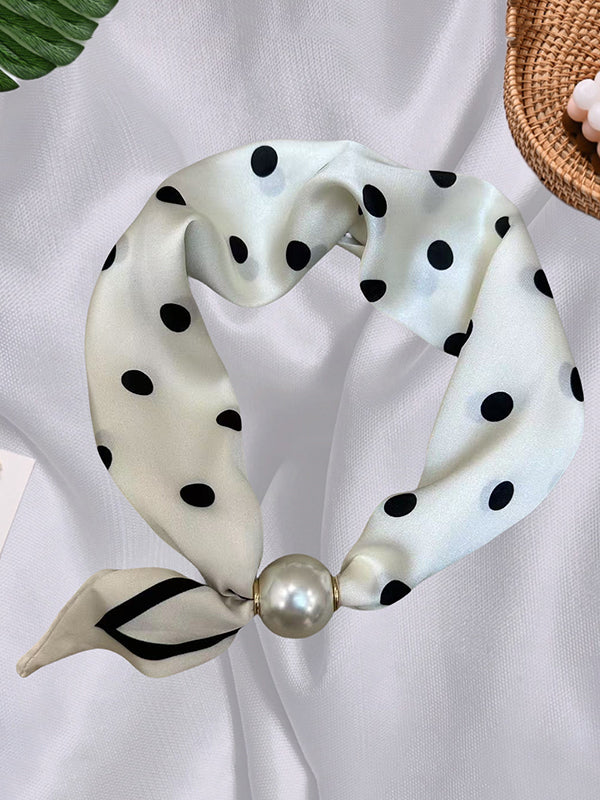Polka-Dot Split-Joint Scarf