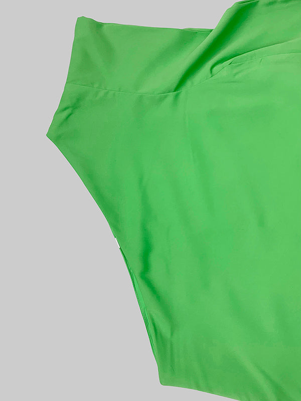 Loose Asymmetric Solid Color Split-Joint One-Shoulder Maxi Dresses