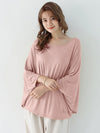 Vintage Loose Round-Neck Batwing Sleeves Shirts