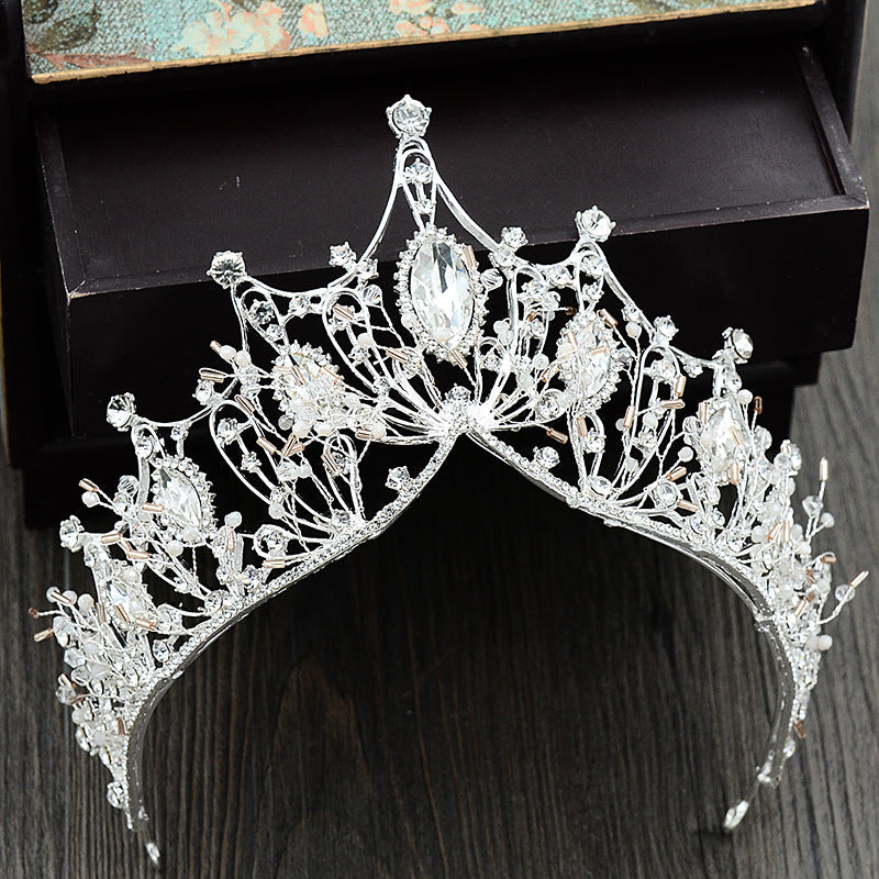 Women's Elegant Lady Streetwear Crown Alloy Inlay Artificial Crystal Rhinestones Crown