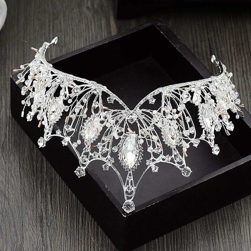 Women's Elegant Lady Streetwear Crown Alloy Inlay Artificial Crystal Rhinestones Crown