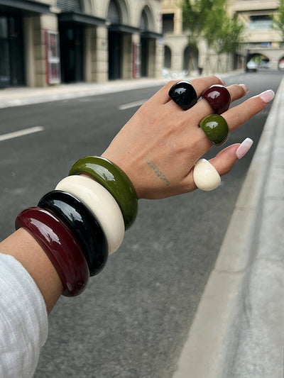 Geometric Shiny Bracelet Accessories Rings Accessories