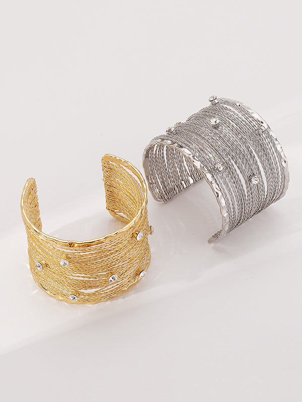 Geometric Rhine Stones Ringent Bracelet Accessories