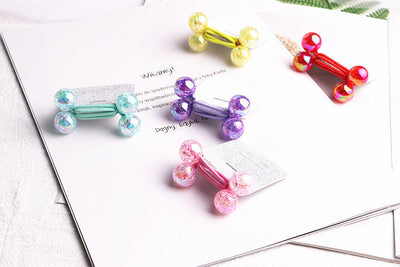 Kid'S Cute Simple Style Round Colorful Arylic Hair Tie