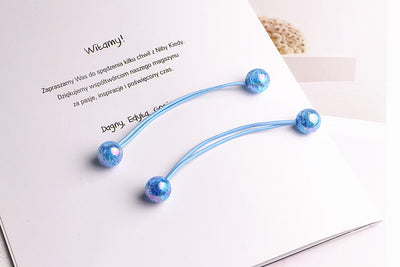 Kid'S Cute Simple Style Round Colorful Arylic Hair Tie