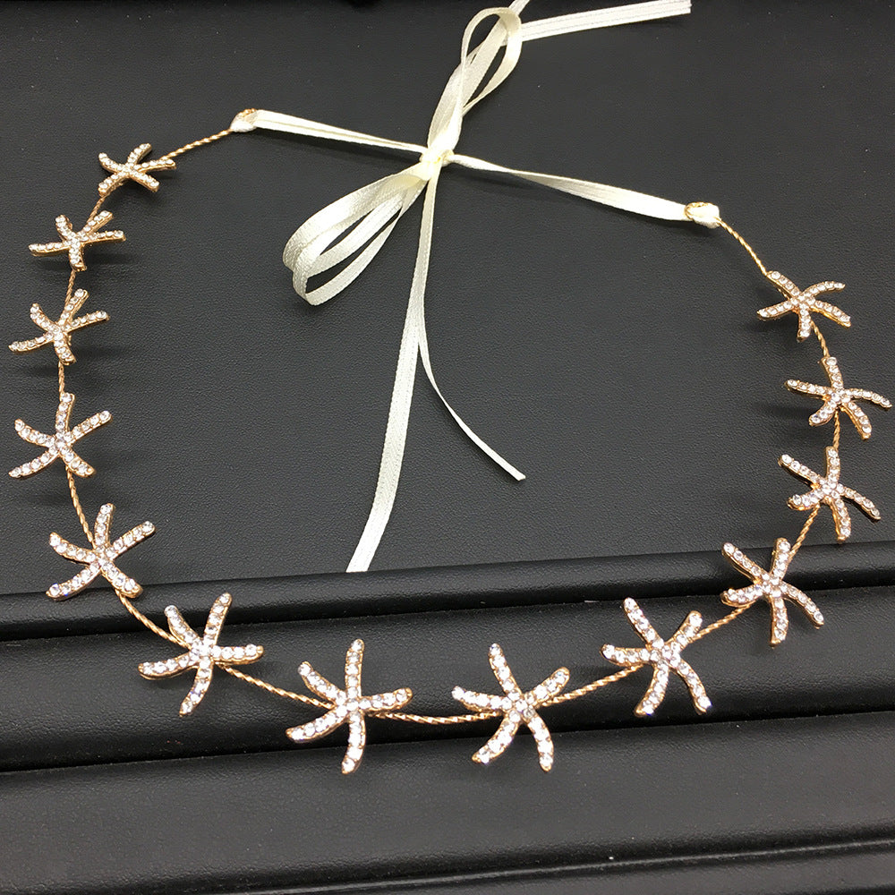 Alloy Diamond Star Bridal Jewelry Sets