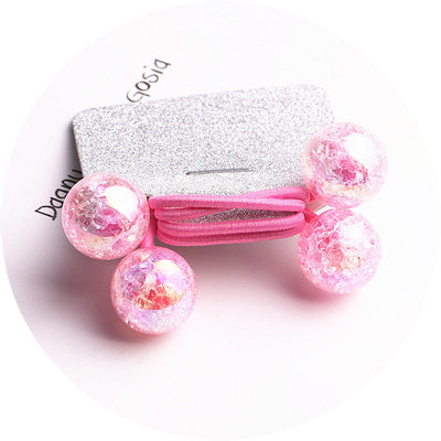 Kid'S Cute Simple Style Round Colorful Arylic Hair Tie