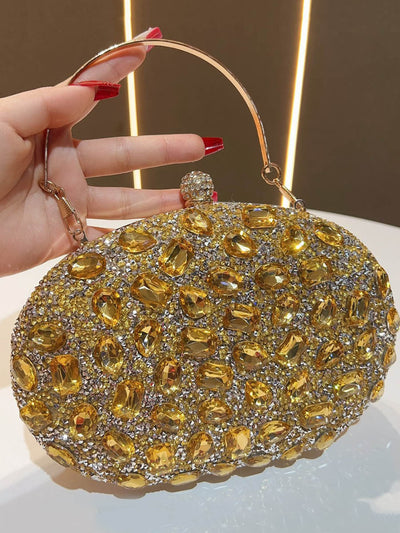 Chains Rhine Stones Evening Bags & Clutches Handbags