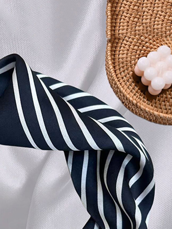 Printed Split-Joint Striped Shawl&Scarf