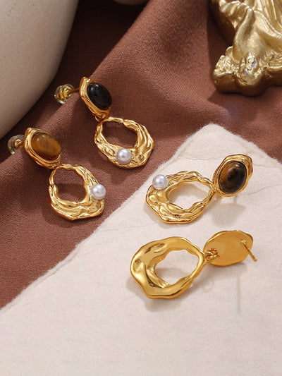 Geometric Drop Earrings