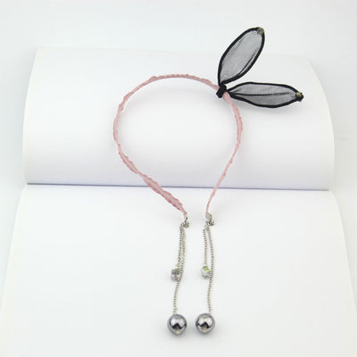 simple lace rabbit ears cute bow hairband