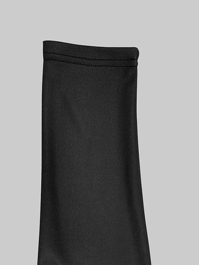 Long Sleeves Loose Flower Print Split-Joint High Neck Sweatshirt Tops