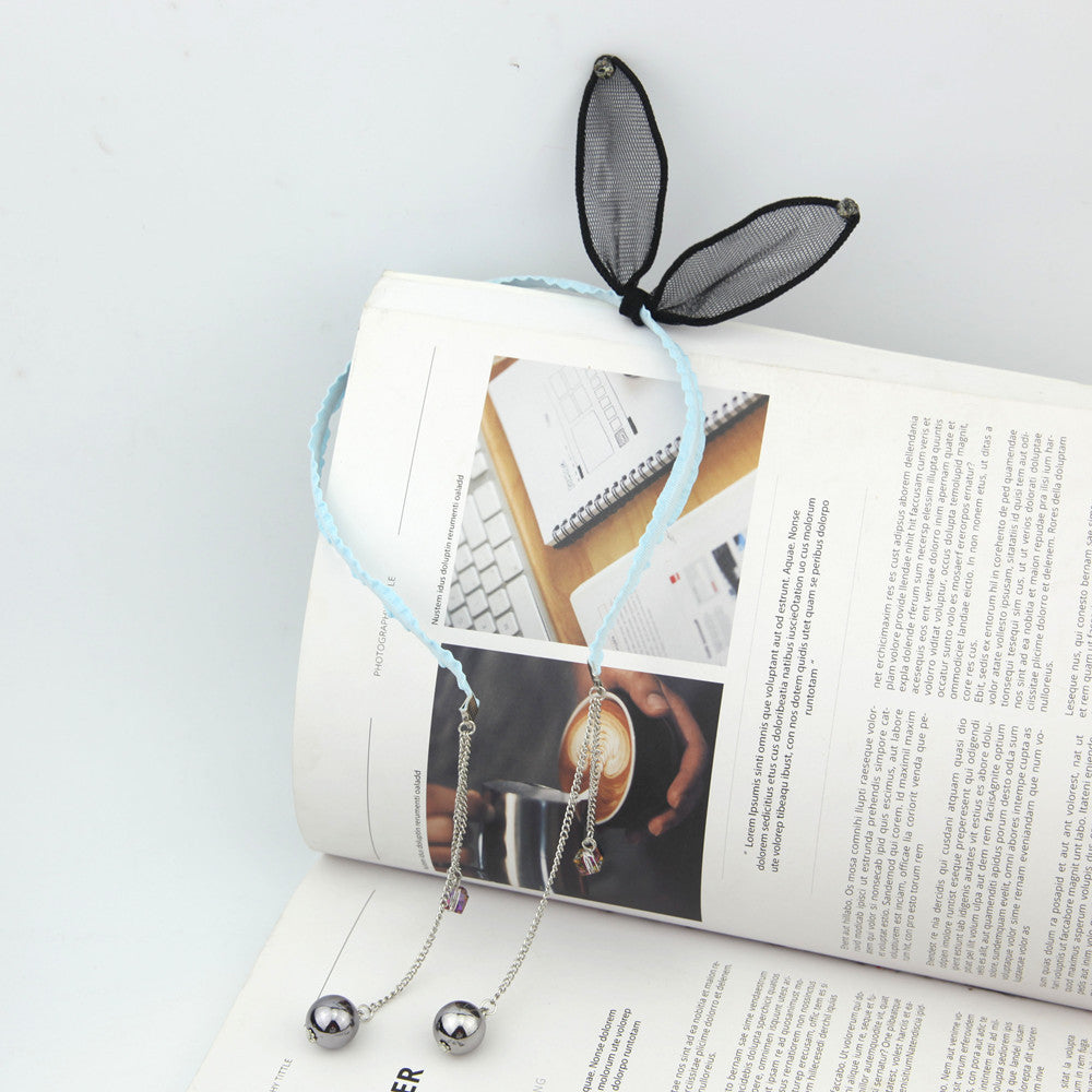 simple lace rabbit ears cute bow hairband