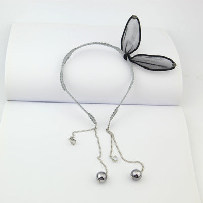 simple lace rabbit ears cute bow hairband