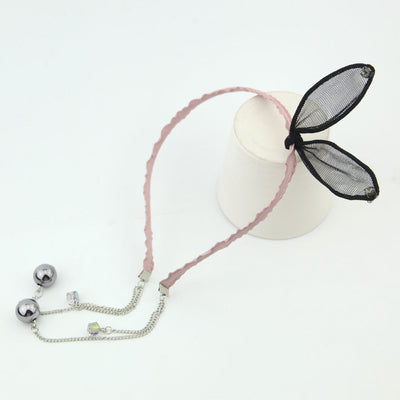 simple lace rabbit ears cute bow hairband
