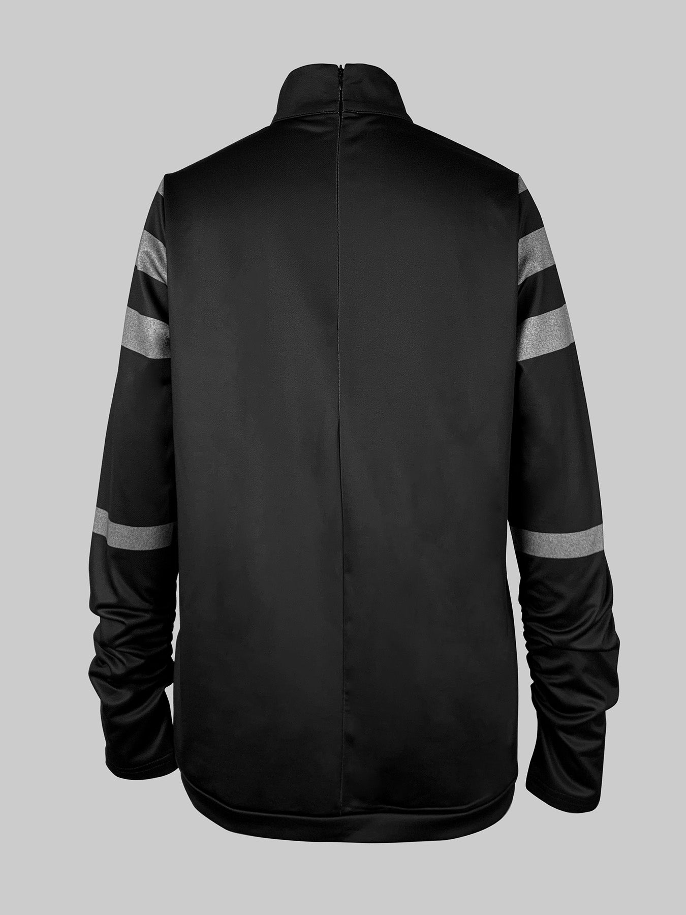 Long Sleeves Loose Striped High Neck T-Shirts Tops