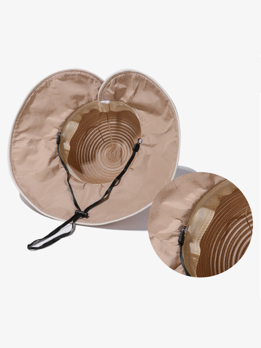 Women Summer Casual Beathable Sunproof Bow Hat