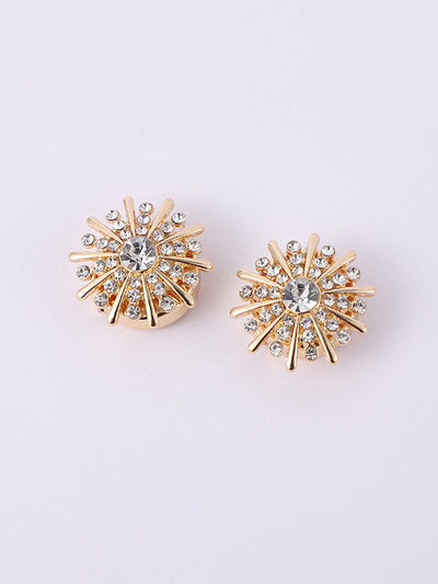 Detachable Rhine Stones Cufflink Accessories