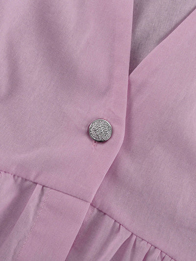 Loose Split-Joint Sleeveless Pleated V-Neck Vest + Pants Trousers Two Pieces Set