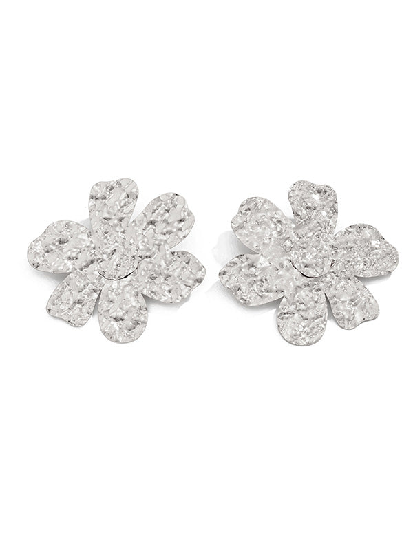Irregularity Flower Shape Earrings Accessories