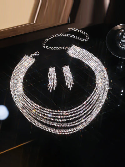 Layered Drop Earrings Necklaces Accessories