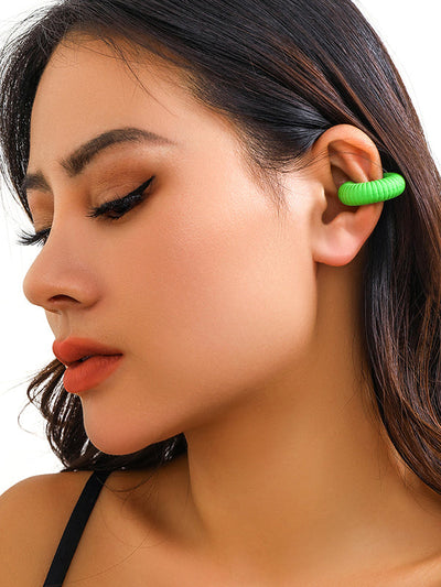 Geometric Solid Color Ear Clip