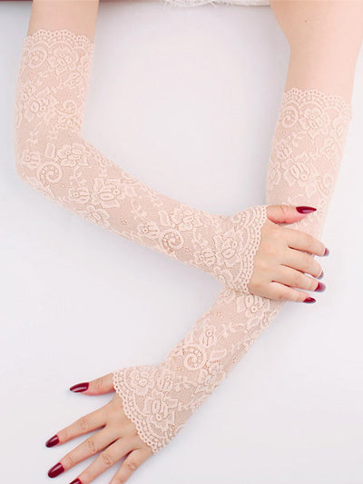 Original 7 Colors Lace Hollow Embroidered Sleevelet Accessories