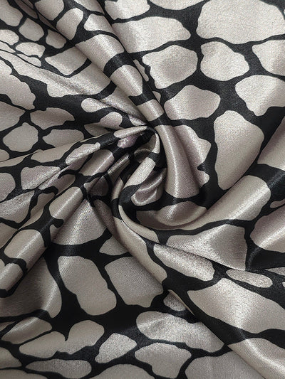 Long Sleeves Loose Buttoned Contrast Color Snakeskin Printed Lapel Blouses&Shirts Tops