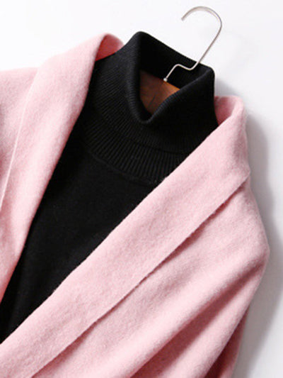 Keep Warm Solid Color Tasseled Shawl&Scarf