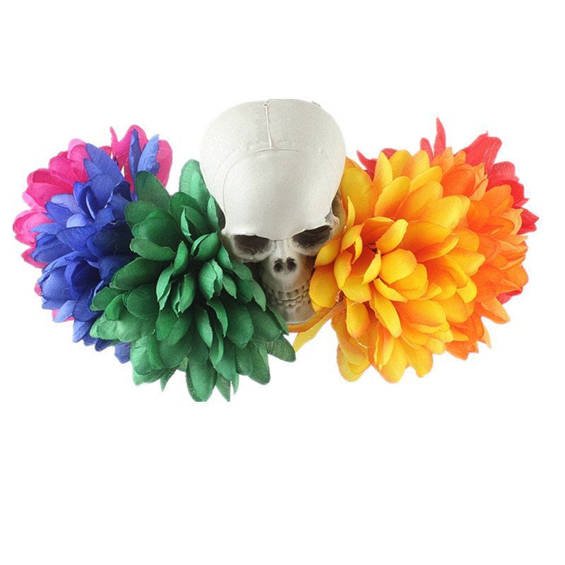 Halloween Retro Women's Flower Epoxy Hair Band Party Headpieces